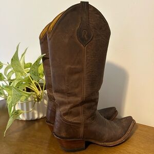 ROD PATRICK | Brown Leather Cowgirl Boots